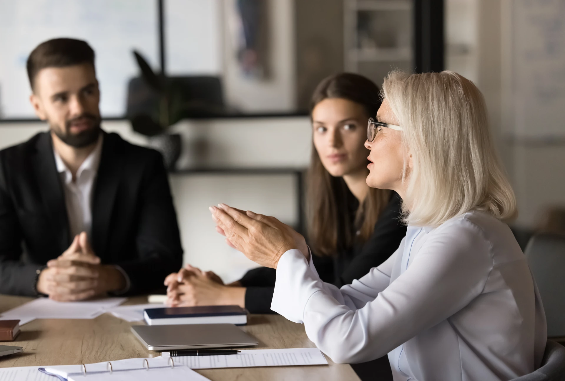 admin having a meeting