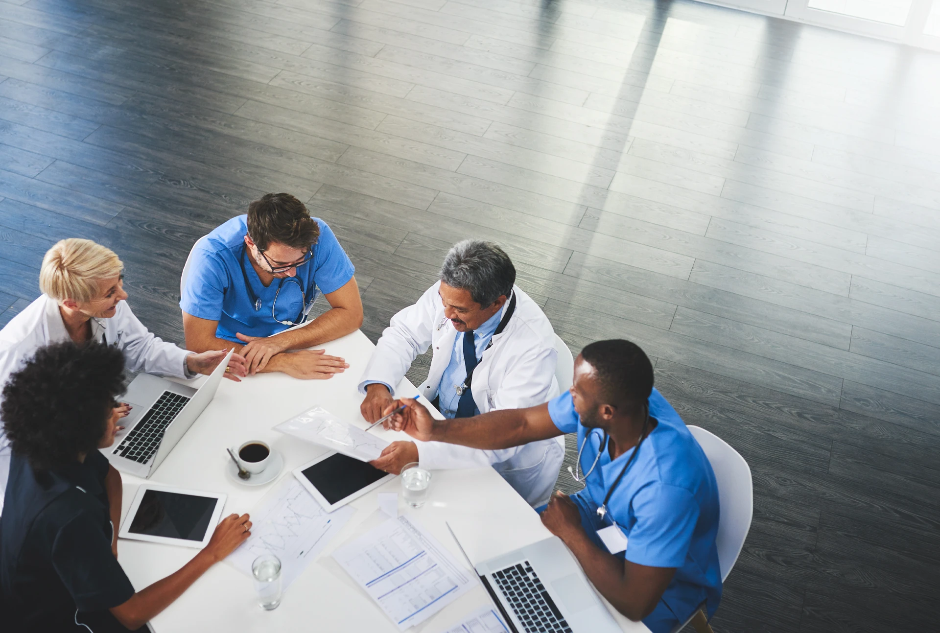 Staff Meeting and each staff reading over report